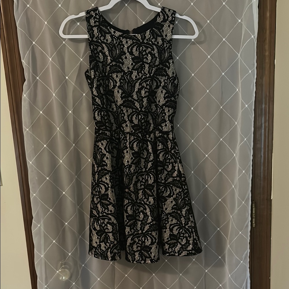 HeartSoul Black and White A-line Mini Dress